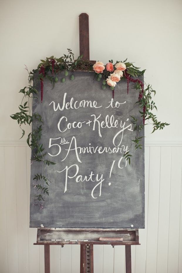 Welcome chalk and blackboard signage