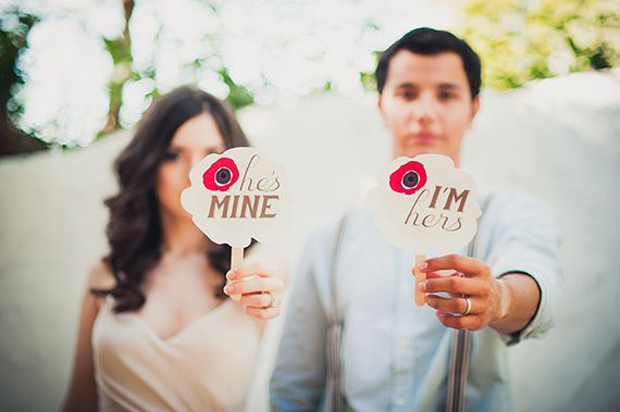 bride & groom signage - he's mine!