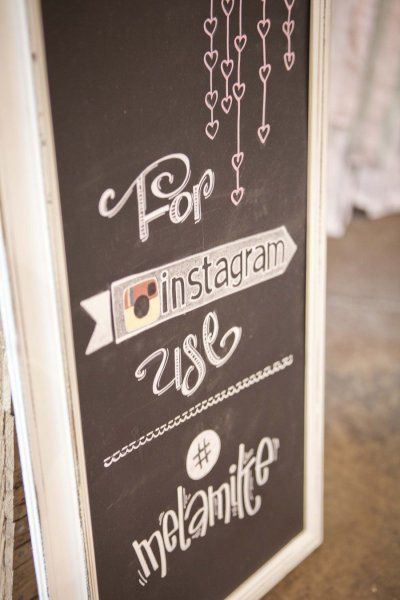 instagram my wedding signage