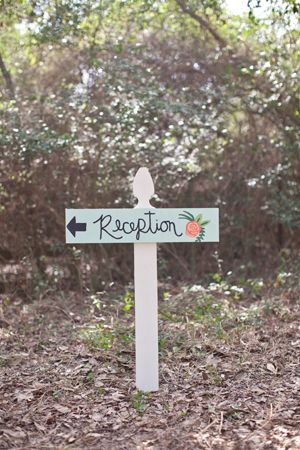 wedding signage that matches your stationery