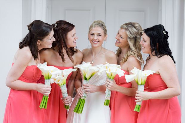 Coral bridesmaid dresses