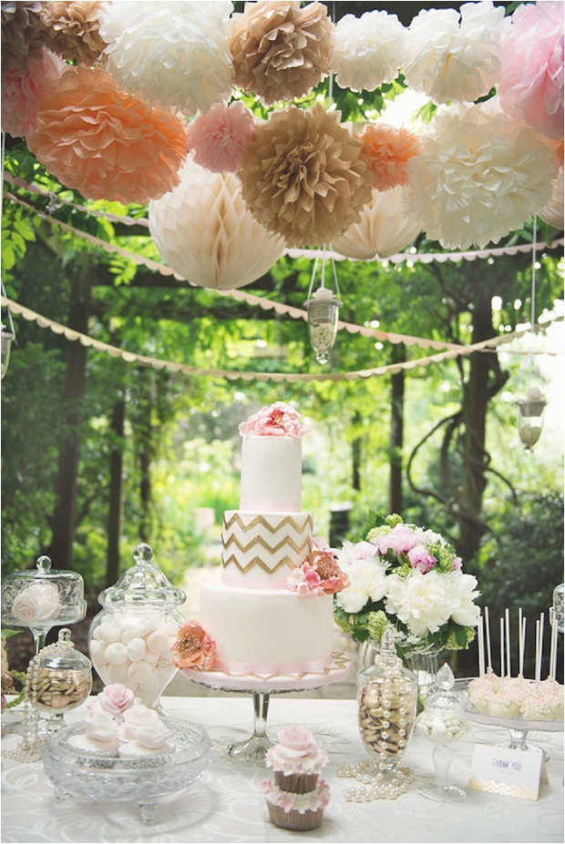 Styled Dessert Tables - The Prettiest & Coolest Wedding Cake Trends For 2014 