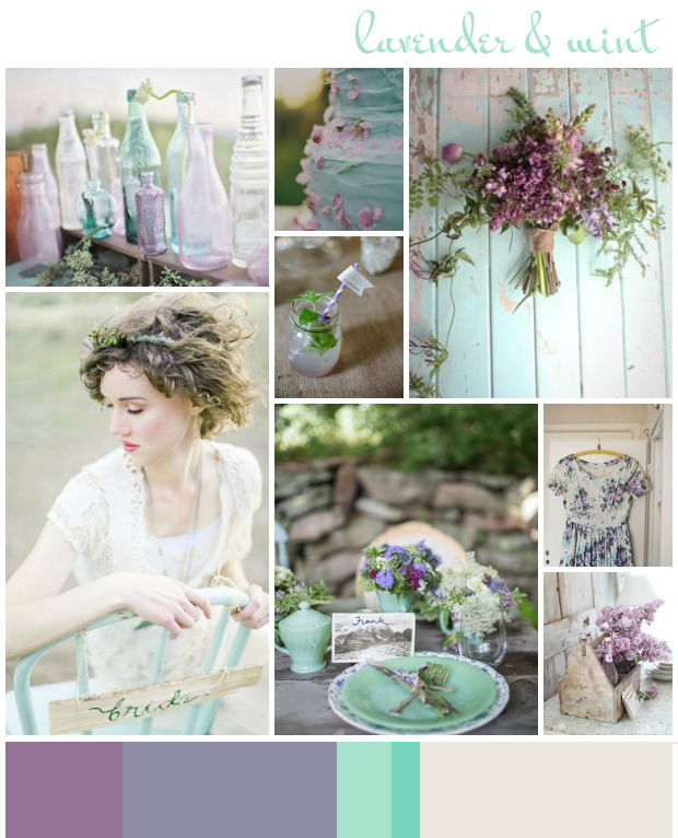 Lavender & Mint Wedding Inspiration | Colour
