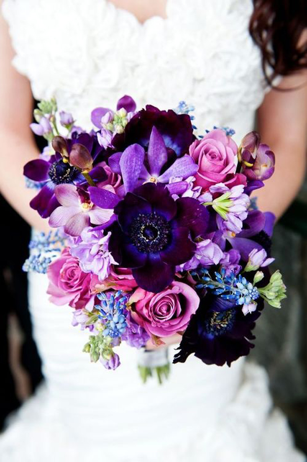 radiant orchid - Fabulous Floral Trends For 2014 | Wedding Ideas