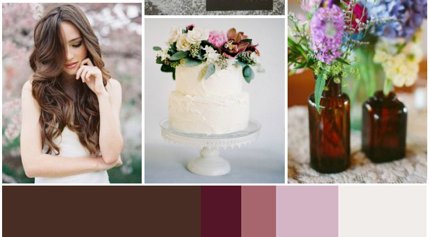 Berries & Brown: Wedding Inspiration | Colour Ideas