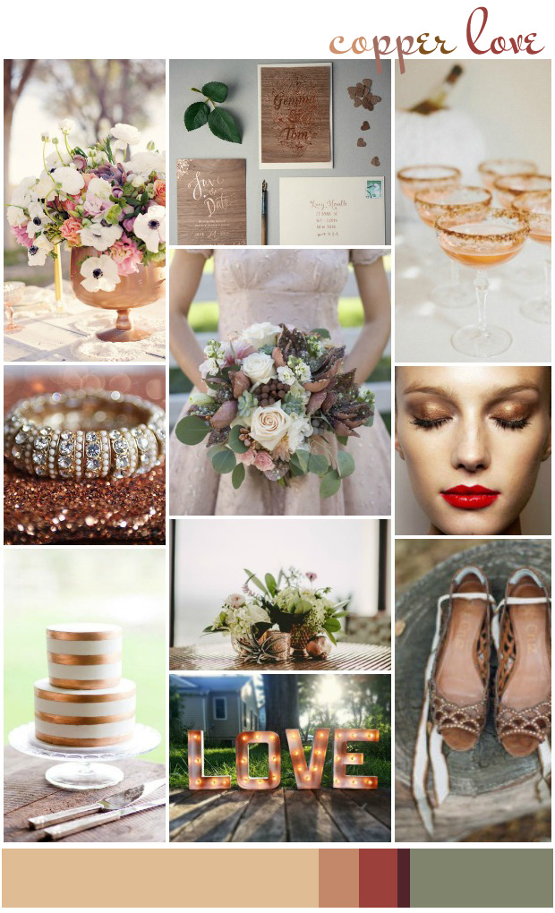 Copper: Wedding Inspiration | Colour Ideas