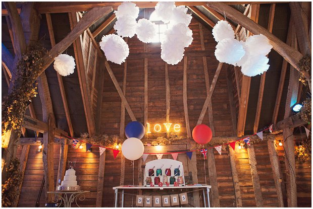 Vintage Carnival | Red, White & Blue Themed Real Wedding: Hayley & Tom