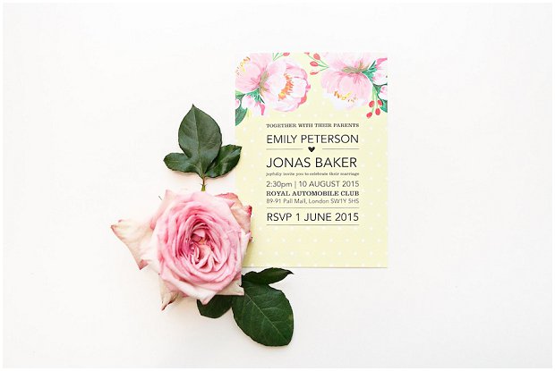 Polka Dots & Peonies Collection - BerinMade Wedding Stationery