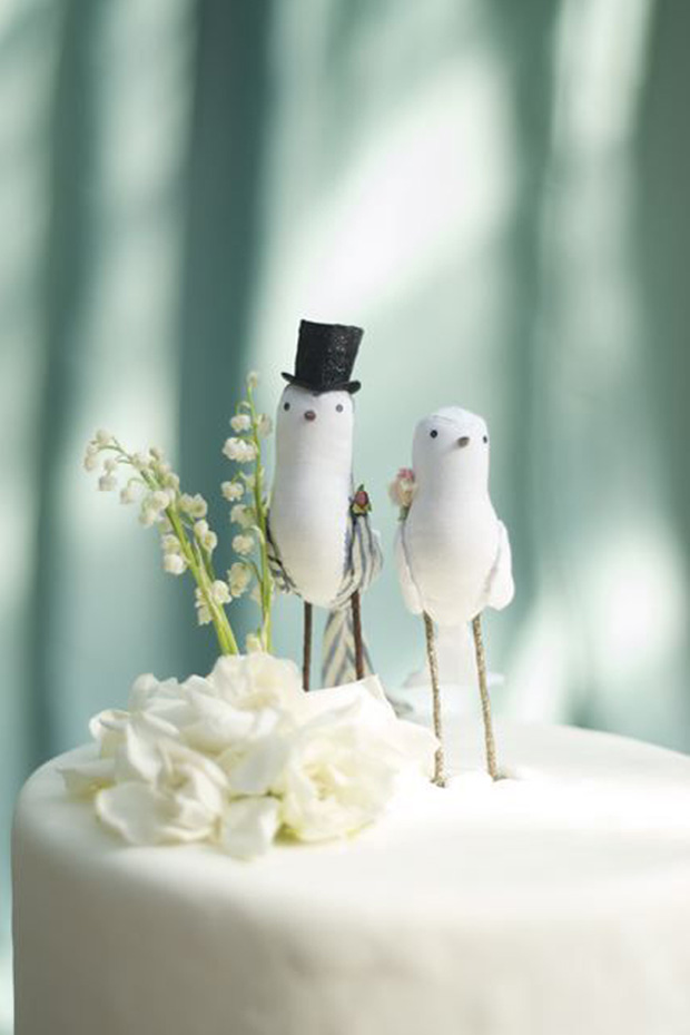 love birds cake toppers