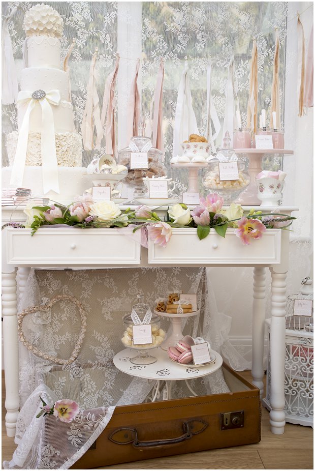 romantic, vintage inspired dessert table with a soft colour palette of pinks, ivory's and nudes_0005