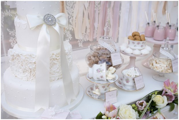 romantic, vintage inspired dessert table with a soft colour palette of pinks, ivory's and nudes_0021
