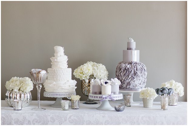 Contemporary, Modern & Trendy Wedding Cakes by Krishanthi Grey, Soft Mauve and Metallic