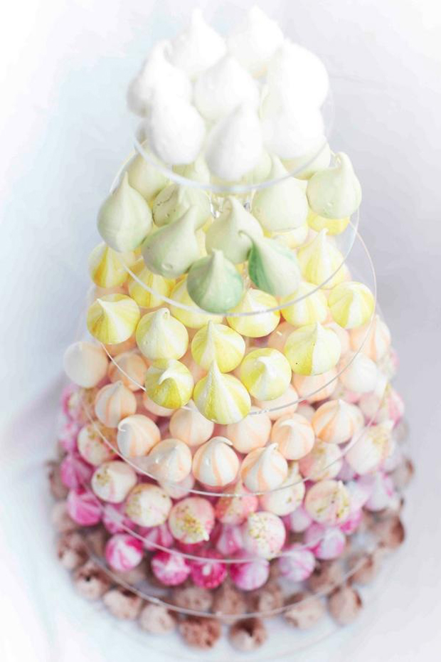 Meringue Kisses: Move Over Macarons [And Cupcakes] meringue kisses tower