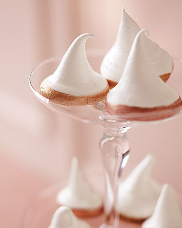 meringue kisses with luster dust