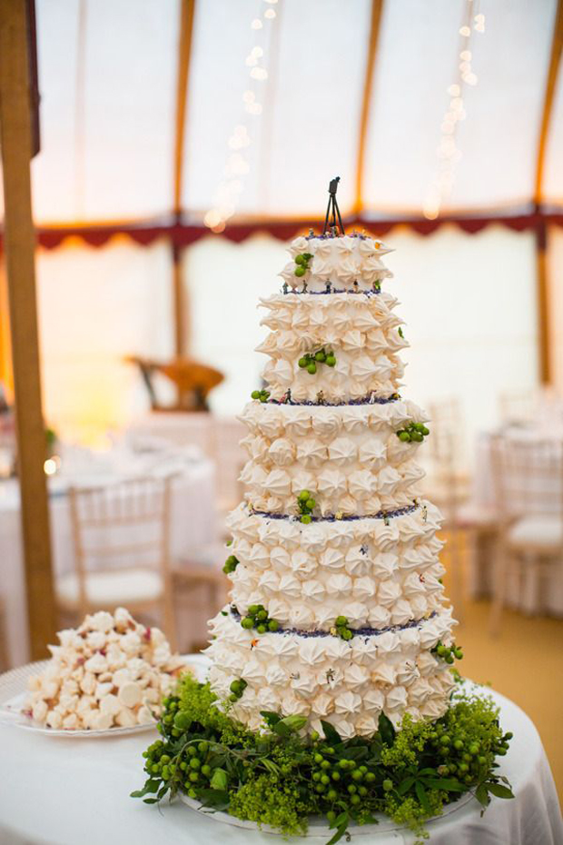 meringue wedding cake