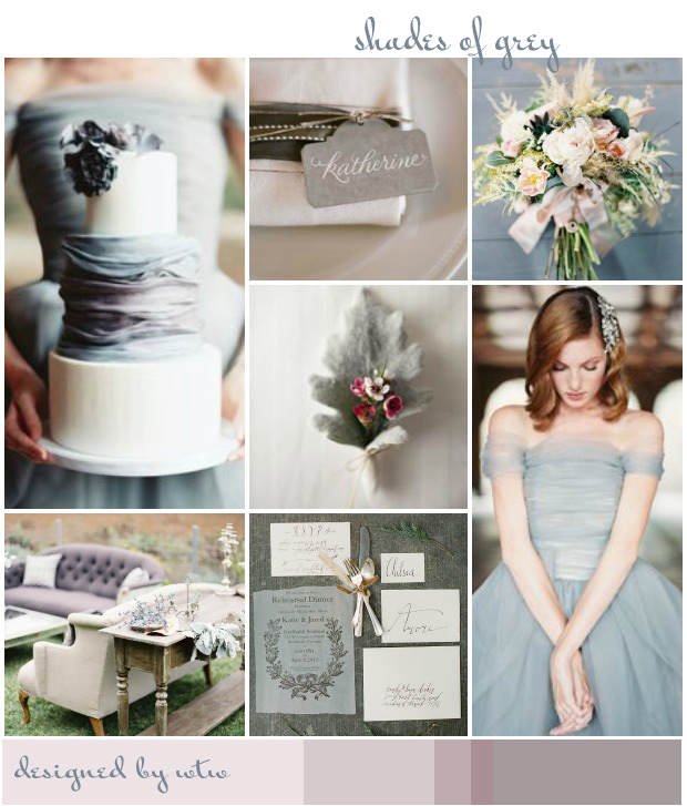 Shades Of Grey: Wedding Inspiration | Colour Ideas