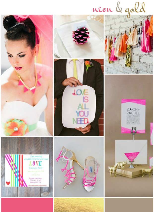 Neon! Wedding Ideas & Inspiration: Colour Ideas
