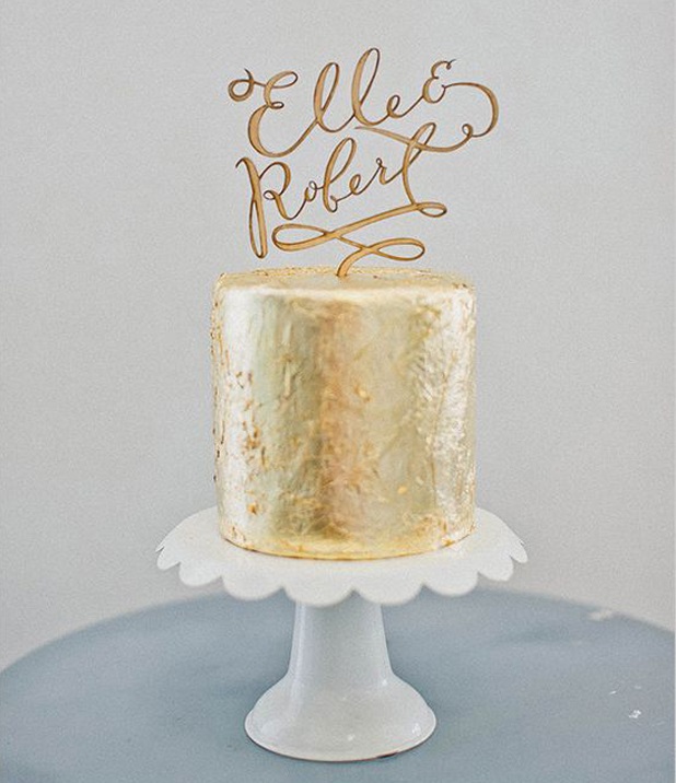Metallic Wedding Cakes: Wedding Trends!