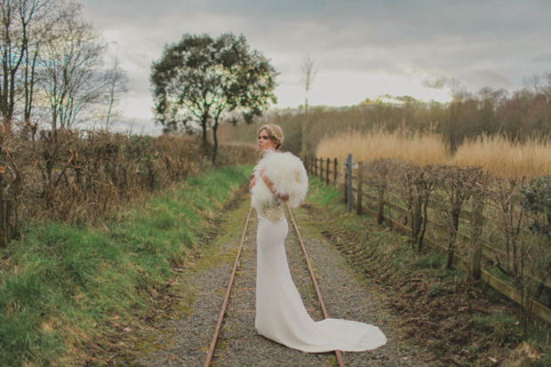 luxe boho wedding gown