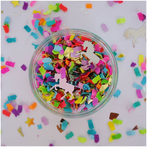 Wedding Confetti Ideas! Confetti Crush: Unicorns, Neon & Gold!