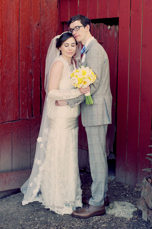 Original Vintage Real Wedding | Sunny Yellow & Cobalt Blue: Lizzy & Chris
