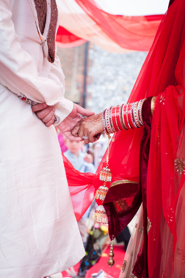 A Colourful, Anglo-Indian Barn Wedding: Nisha & Adam