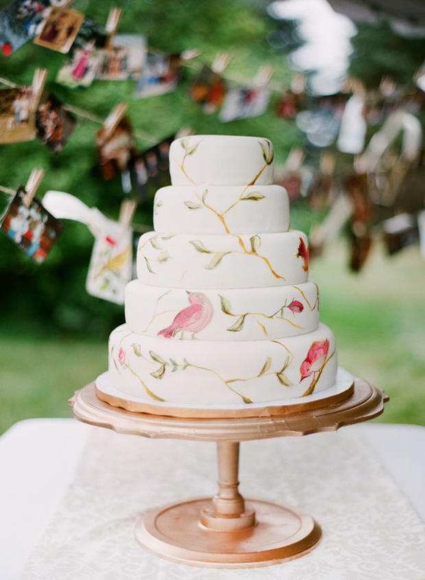 22 Hand Painted Wedding Cakes That Will Inspire You!