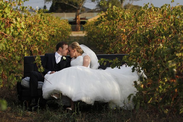 Romantic White Vineyard Wedding: Stacy & Simon {and bump}