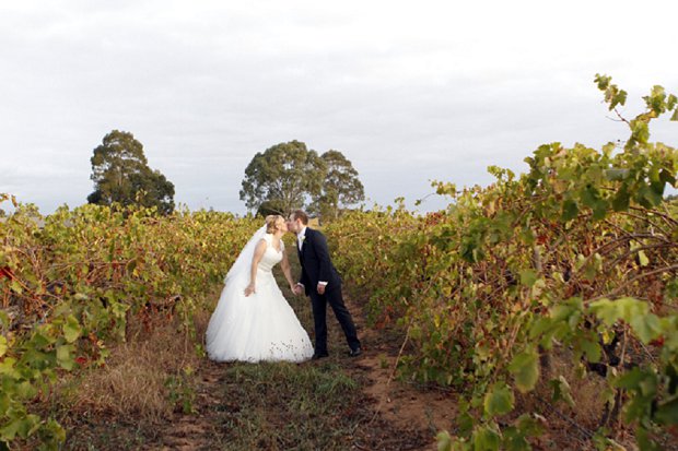 Romantic White Vineyard Wedding: Stacy & Simon {and bump}
