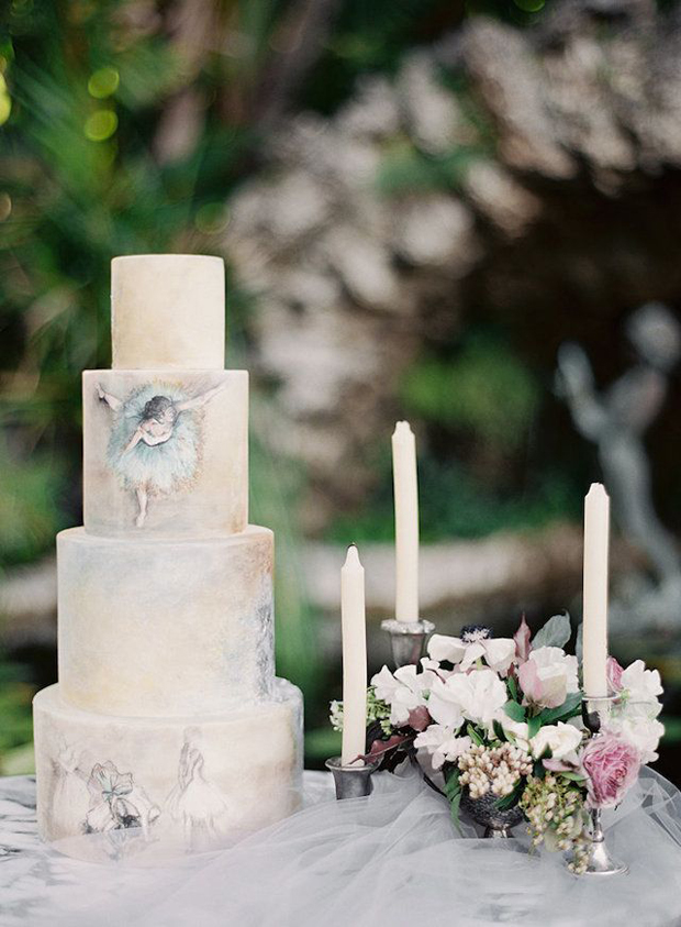 22 Hand Painted Wedding Cakes To Inspire You!