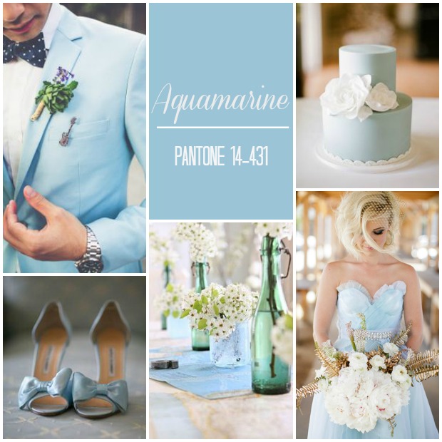 Aquamarine Pantone Wedding Ideas & Inspiration