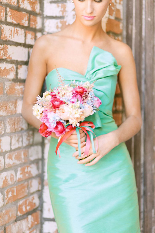 Lucite Green Bridemaid Dress