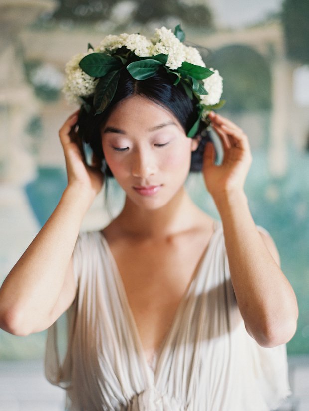 Marie Floral Crown by June Hart_Headpieces, Accessories, & Veils Enchanted Atelier Fall 2015 by Liv Hart