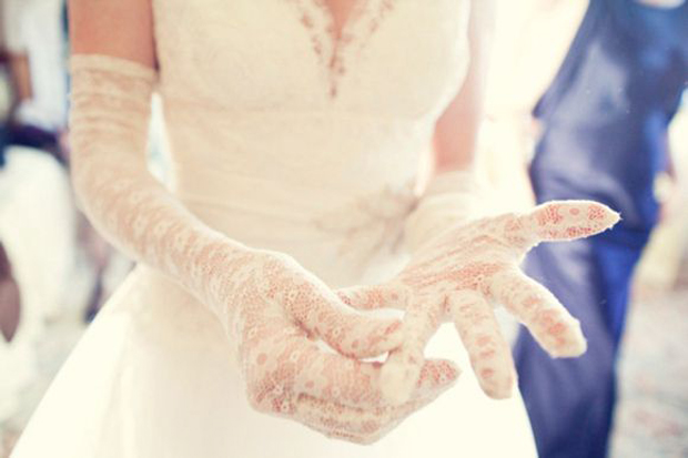 long lace wedding gloves