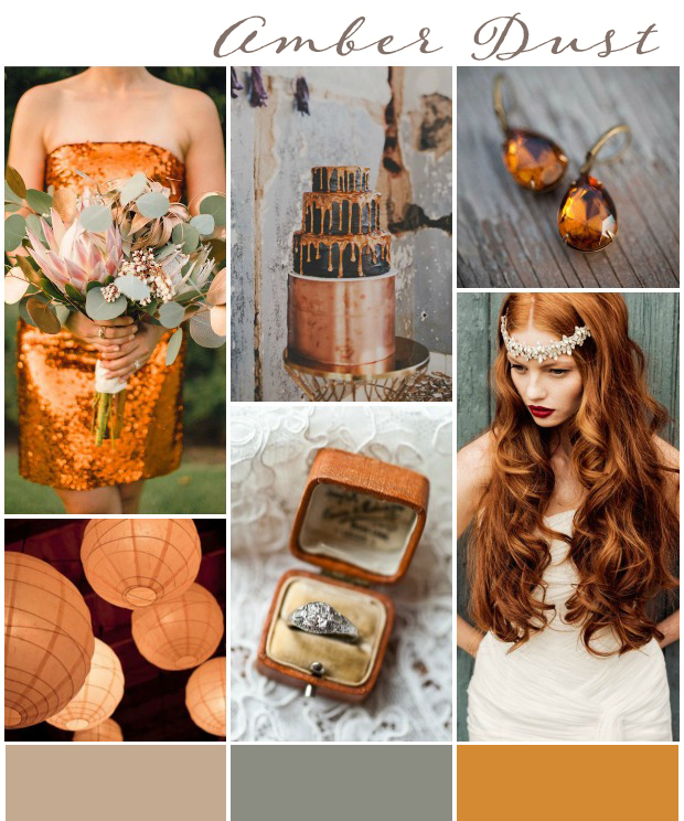 Amber Dust! Pretty Amber Coloured Wedding Ideas