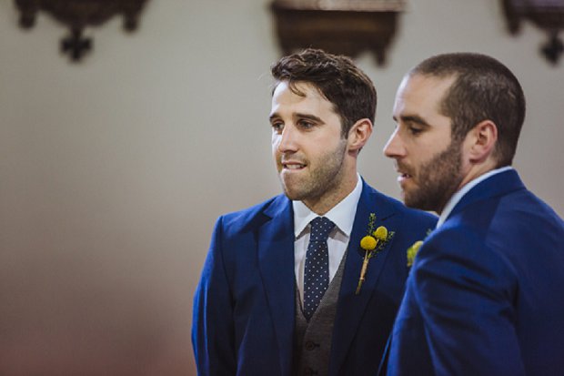 Blue & Mustard Rustic Barn Wedding With 50s Wedding Dress_0016