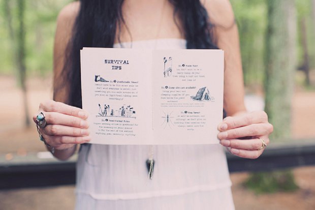Summercamp Inspired Forest Wedding With a Vintage 1950s Wedding Dress: Patrick & Kinsey
