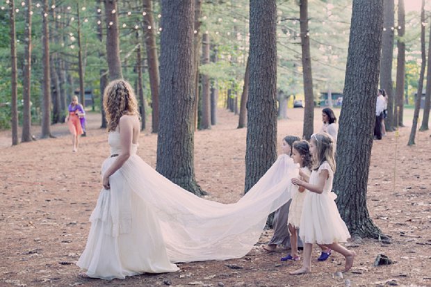 Summer Camp Inspired Forest Wedding With Thrift Shop Finds: Patrick & Kinsey