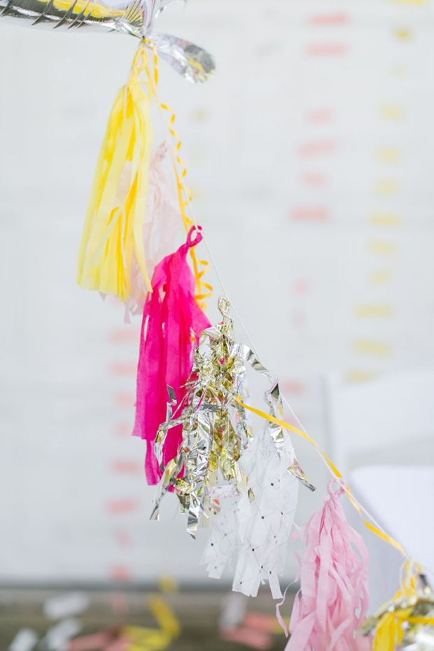 Modern Pink, Yellow & Silver Wedding Inspiration & Ideas
