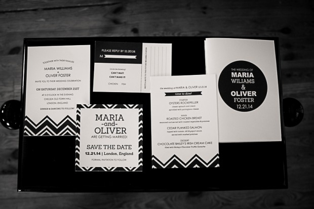 Elegantly Modern Black & White Styled Christmas Shoot