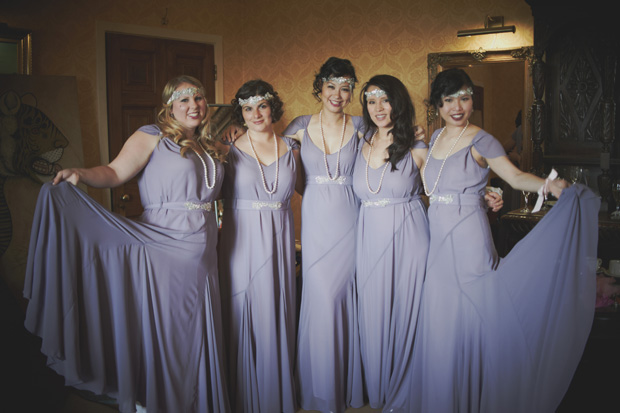 lilac vintage bridesmaid dresses