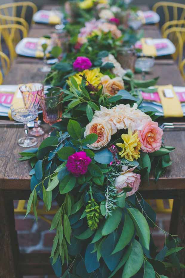 Wedding Table Runner Ideas, How To Make A Plant Table Runner