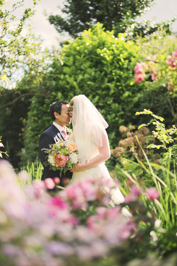 Black & White Stripes & Pretty Floral, Secret Garden Wedding: Carolyn & Hid