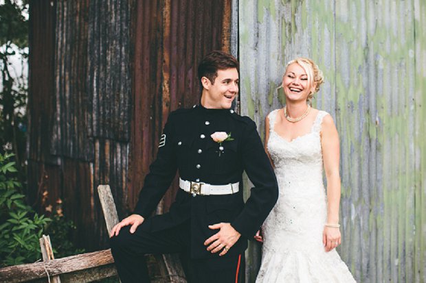 Country Rustic Chic Military Real Wedding: Charmaine & Sam