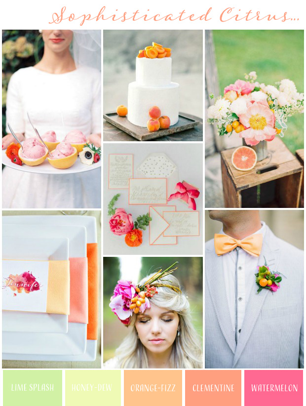 Sophisticated Citrus! Wedding Colour Ideas