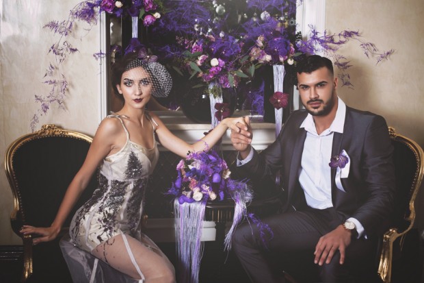 Velvet Orchid Styled Wedding Shoot: Accents of Purple