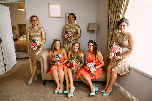 mint green, coral and gold real wedding (20)