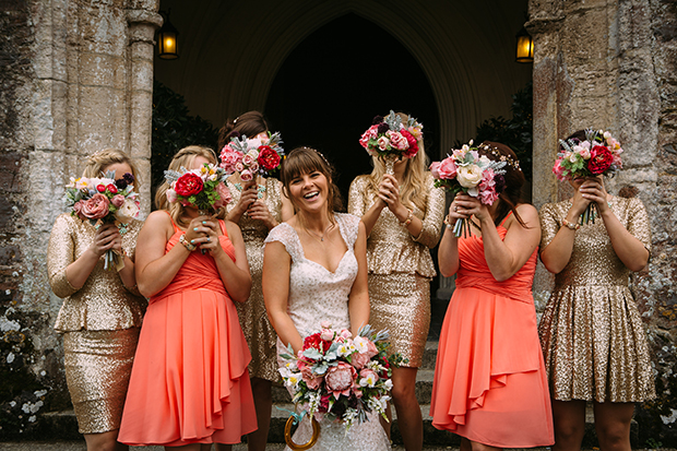 mint green, coral and gold real wedding (73)