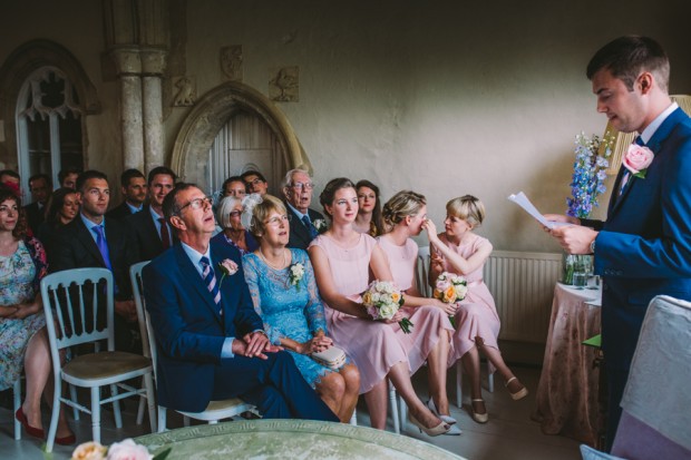 Relaxed Pretty Pastel Wedding With Claire Pettibone Gown: Mary & David