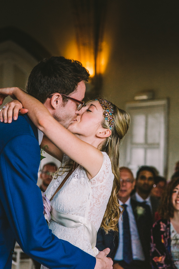 Relaxed Pretty Pastel Wedding With Claire Pettibone Gown: Mary & David